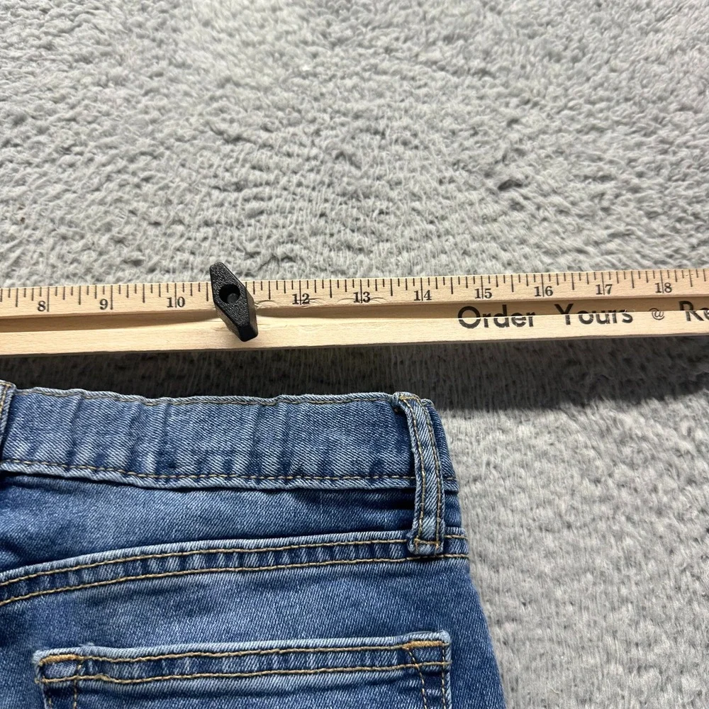 Old Navy Jeans Girls 16‎ Blue Denim Cotton Straight Leg Faded Stretch Workwear